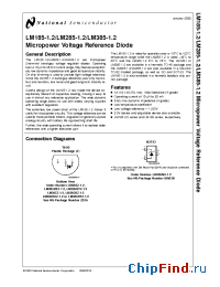 Datasheet LM185BYH-1.2 manufacturer National Semiconductor